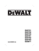 DeWalt D25721K Manual do usuário