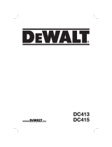 DeWalt DC415 T 2 Manual do proprietário