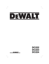DeWalt DC222K Manual do proprietário