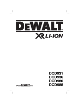 DeWalt DCD931 Manual do proprietário