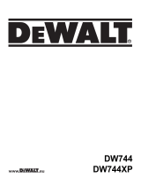 DeWalt DW744XP T 3 Manual do proprietário
