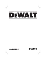 DeWalt DE0892 Manual do usuário