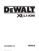 DeWalt DCF610 Manual do usuário