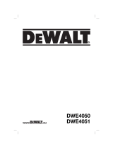 DeWalt DWE4051 T 1 Manual do proprietário