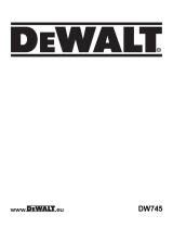 DeWalt DW745 T 3 Manual do proprietário