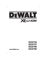 DeWalt DCD795 T 1 Manual do usuário