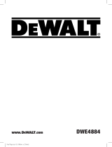 DeWalt DWE4884 Manual do usuário