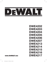 DeWalt DWE4207 Manual do usuário