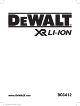 DeWalt DCG412 Manual do usuário