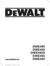 DeWalt DWE492S Manual do proprietário