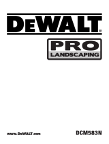 DeWalt PRO LANDSCAPING DCM583N Manual do usuário