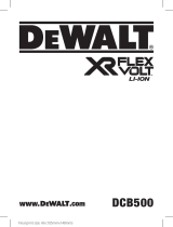 DeWalt XR FLEX VOLT LI-ION DCB500-QS Manual do usuário