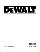 DeWalt D25334 Manual do proprietário