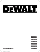 DeWalt D25820K Manual do usuário