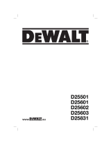 DeWalt D25603K Manual do usuário