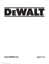 DeWalt D27113 Manual do usuário