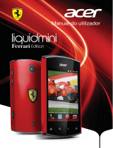Acer Liquid mini Ferrari Manual do usuário