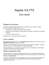 Acer Aspire V3-772G Guia rápido