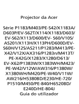 Acer X113H Manual do usuário