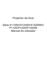 Acer X1120 Manual do usuário