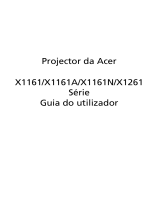 Acer X1161 Manual do usuário