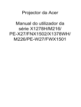 Acer X1378WH Manual do usuário