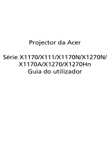 Acer X1270 Manual do usuário