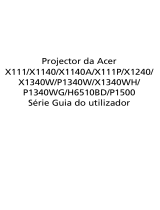 Acer M342 Manual do usuário