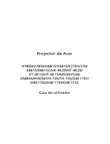 Acer M550 Manual do usuário