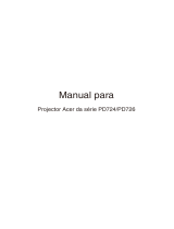 Acer PD726 Manual do usuário