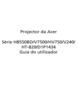 Acer V7500 Manual do usuário