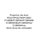Acer S1385WHBe Manual do usuário
