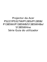 Acer S1385WHne Manual do usuário