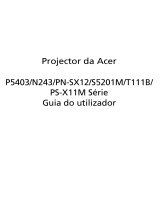 Acer S5201M Manual do usuário