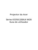 Acer K335 Manual do usuário