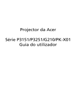 Acer P3251 Manual do usuário