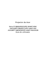 Acer P1386W Manual do usuário
