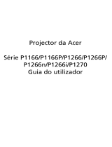 Acer P1266 Manual do usuário