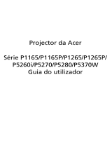 Acer P1265 Manual do usuário