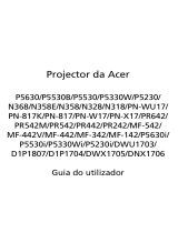 Acer P5530i Manual do usuário