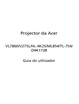 Acer VL7860 Manual do usuário