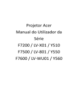 Acer F7600 Manual do usuário