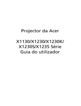 Acer X1235 Manual do usuário