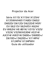 Acer X134PWH Manual do usuário
