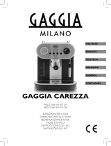 Gaggia Carezza SIN 042 GM Manual do usuário