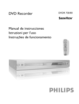 Philips DVDR730/00 Manual do usuário