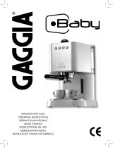 Gaggia RI9301 Gaggia Baby Manual do usuário