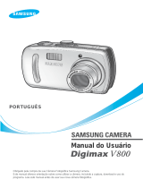 Samsung Digimax V800 Manual do usuário