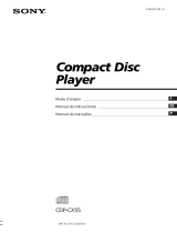 Sony CDP-CX55 Manual do proprietário