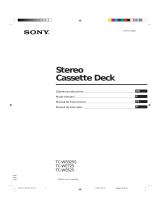 Sony TC-WE625 Manual do usuário